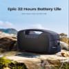 Houl Zallee IPX7 Waterproof Bluetooth Speaker, 40W Portable Wireless Speakers, 32H Playtime, Stereo Loud Sound, Deep Bass, Bluetooth 5.0, Built-in Mic, for Party/Camping/Pool/Gifts, Beach-Navy Blue view 4