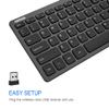 Arteck 2.4G Wireless Keyboard Ultra Slim and Compact Keyboard with Media Hotkeys for Computer Desktop PC Laptop Surface Smart TV and Windows 11/10/8/7, Black view 2