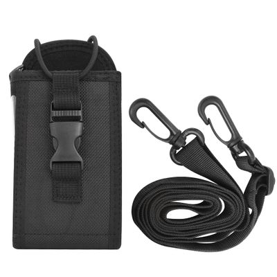 Nylon Walkie Talkie Pouch Bag Strap Holder for Two Way Radio CP110 CP185 CP200 CP200D HT1250 HT1000 HT750 XPR3300 XPR3500 XPR6350 XPR6550 XPR7550 XTS1500 XTS2500 XTS3500, Black