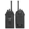 Nylon Walkie Talkie Pouch Bag Strap Holder for Two Way Radio CP110 CP185 CP200 CP200D HT1250 HT1000 HT750 XPR3300 XPR3500 XPR6350 XPR6550 XPR7550 XTS1500 XTS2500 XTS3500, Black view 3