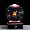 3d Solar System Model Crystal Ball 80mm 3.15inch - Outer Space Astronomy Gifts Room Decor Crystal Sphere Unique Gifts For Men Him Best Birthday Dad Physics Science Teacher Night Light Planet Lamp view 1