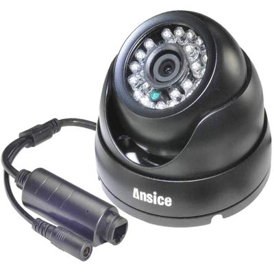 ansice 4MP POE IP Camera Black Metal Dome POE 4.0MP Network Camera IP System IR Infrared Night Vision Waterproof (6mm)