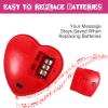 Civaner 2 Pack Voice Recorder for Stuffed Animal 20 Second Red Heart Voice Recorder Valentines Day Sound Recording Device Recordable for Plush Bears Toy view 3