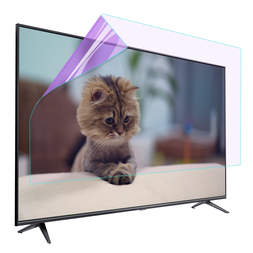 50 55 65 Inch Anti-Glare TV Film - Anti-UV Screen Protector, Filter Blocking Blue Light Anti-Glare Film for LCD, LED, 4K OLED & QLED HDTV / 65in 1429x804mm