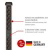 Brennenstuhl Premium-Alu-Line Power Strip 12-Way/Plug Strip Made Aluminium (Multiple Socket with 2 Switches and 3 m Cable, Made in Germany) view 2