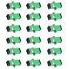 Duogalia 18 Pack SC/APC Fiber Optic Coupler SC Female to SC Female Simplex Singlemode Fiber Optical Adapter Network Internet Connector with Mount Panel view 2