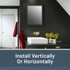 Edge 1 in. x 6 in. x 6 ft. Timeless Smooth Nickel Gap Shiplap (Midnight Black) (6-Pack) view 4