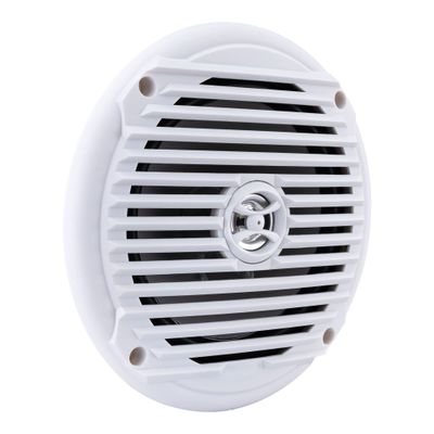 RecPro RV Speakers | 6.5" Marine Speaker | Coaxial Style | Color Options | Pair of Speakers (White)