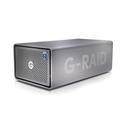 SanDisk Professional 40TB G-RAID 2 - Enterprise-Class 2-Bay Desktop Drive, 7200RPM Ultrastar Drive Inside, Thunderbolt 3, USB-C, HDMI Port, Hardware RAID - SDPH62H-040T-NBAAD, Space Grey
