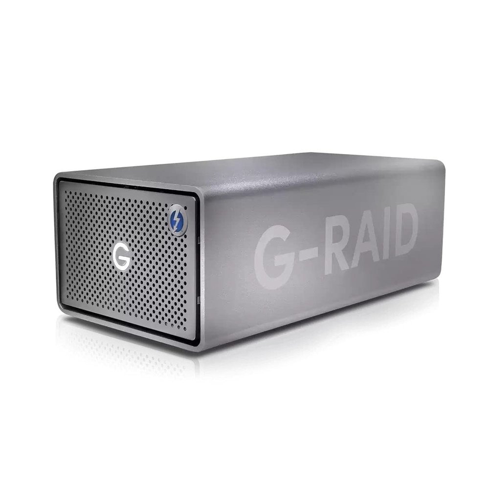SanDisk Professional 40TB G-RAID 2 - Enterprise-Class 2-Bay Desktop Drive, 7200RPM Ultrastar Drive Inside, Thunderbolt 3, USB-C, HDMI Port, Hardware RAID - SDPH62H-040T-NBAAD, Space Grey