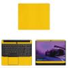 Decalrus - Protective Decal for The Lenovo IdeaPad Gaming 3 15 82K200USUS (15.6" Screen) Laptop Yellow Carbon Fiber Vinyl Cover wrap CFlenovoIdeapad15_gaming3Yellow view 1