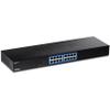 TRENDnet 16-Port Gigabit Switch, TEG-S17, 16 x Gigabit RJ-45 Ports, 32Gbps Switching Capacity, Fanless Design, Metal Enclosure, Internal Power Supply, Lifetime Protection, Black view 1