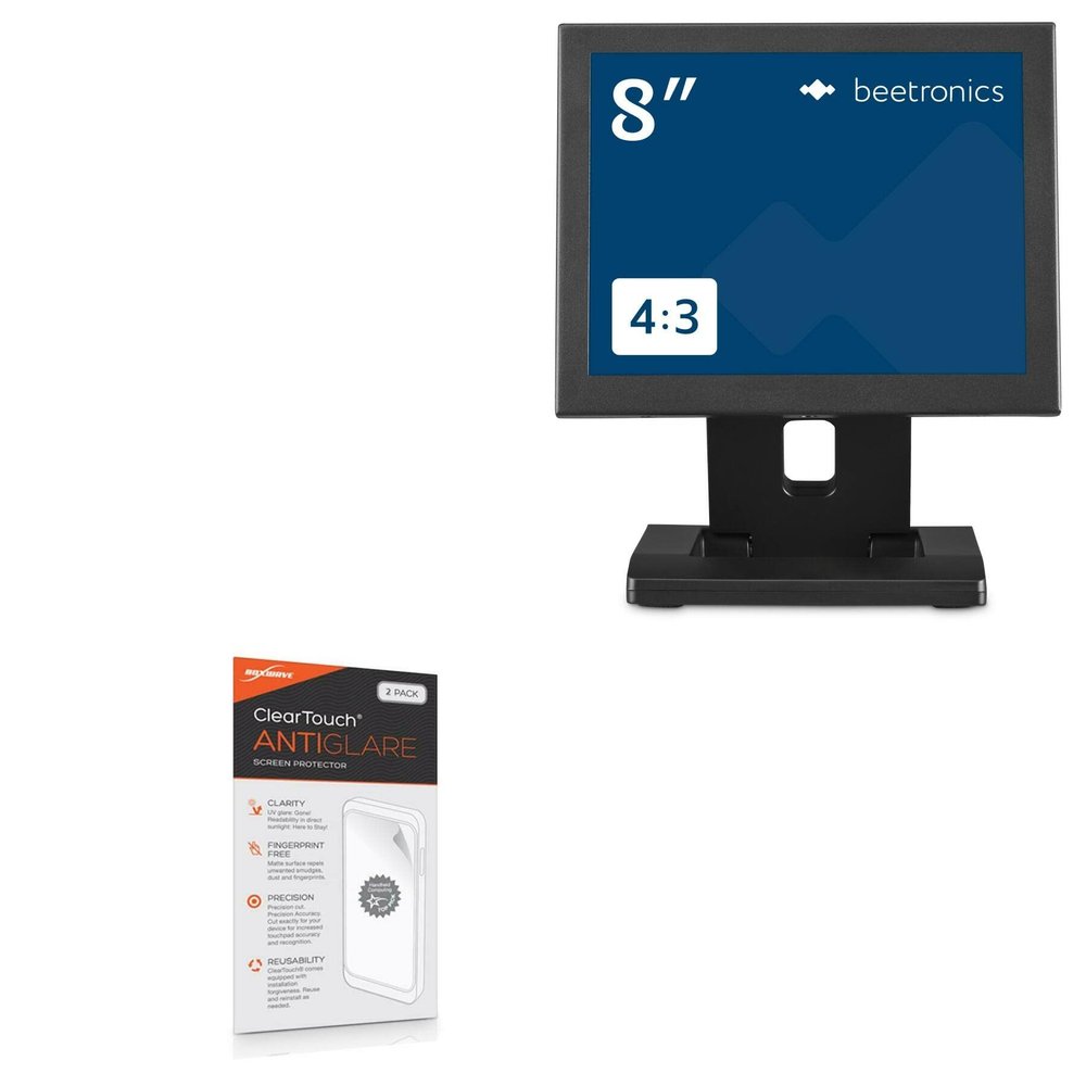 BoxWave Screen Protector Compatible with Beetronics 8VG7M - ClearTouch Anti-Glare (2-Pack), Anti-Fingerprint Matte Film Skin