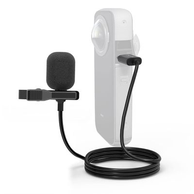 Cubilux MLC-6 Microphone Compatible with Insta360 ONE X2/X3 and ONE RS 1-Inch 360