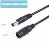 CJP-Geek 5.5mm x 2.1mm DC Power Jack Male to Female Extension Cable Cord Lead Replacement for D2W8 view 2