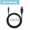 CJP-Geek USB Power Cord Cable Replacement for Laptop Notebook Fan Cooler Cooling Pad 5.5mm, 3.5mm Tip view 2