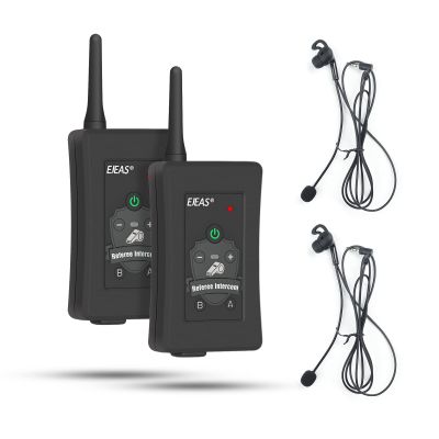 EJEAS FBIM Professional Football Referee Bluetooth Intercom, 850mAh Full-Duplex 1500M Wireless Bluetooth Interphone with Noise Reduction Function for Soccer and Handball Referees (2 Pack)