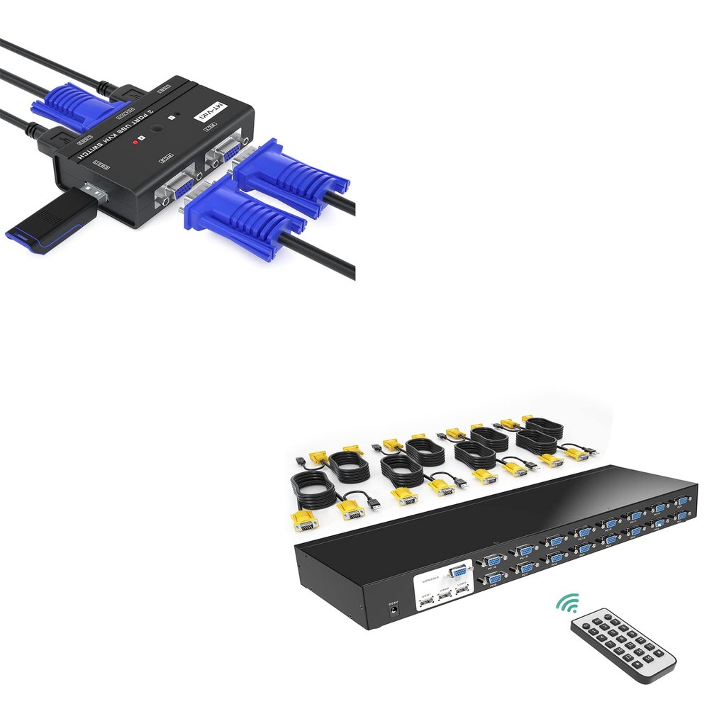 MT-VIKI 2 Port KVM Switch VGA + 16 Port KVM Switch VGA