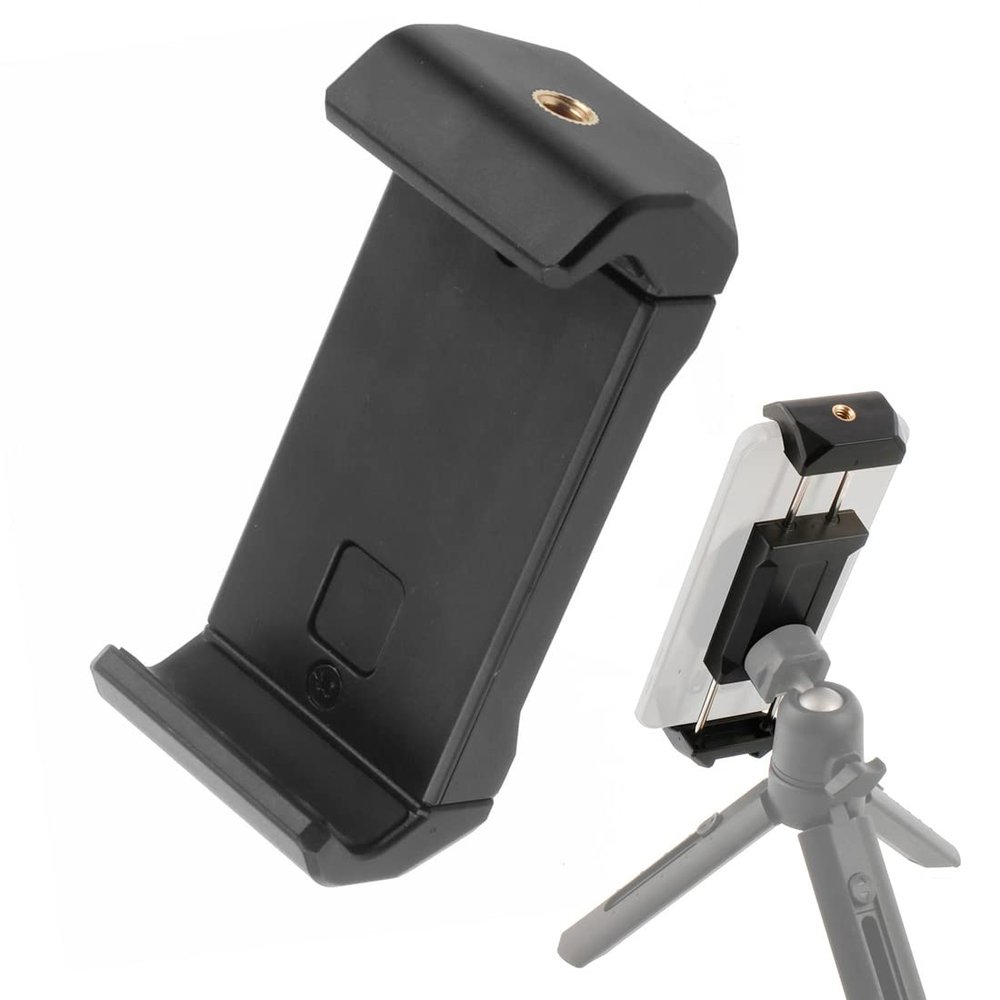 BGNing Adjustable Phone Bracket Tablet Stand Support Holder Plastic Clamp Smartphone Clip 1/4 Tripod Cold Shoe Mount Adapter ?78~185mm?