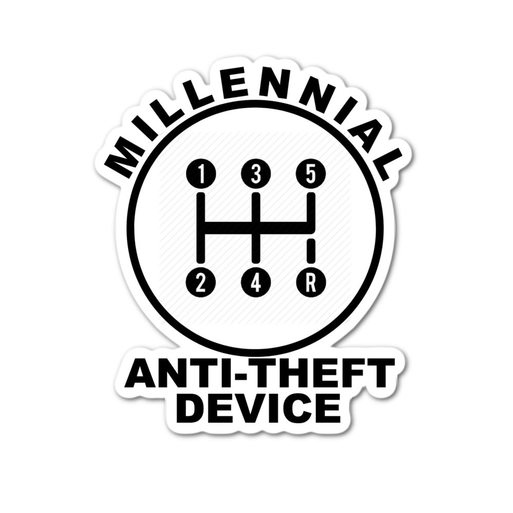3" Millennial Stick Shift Endangered Species (Millennial Anti theft)