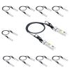10Gtek 10G SFP+ DAC Cable - 10GBASE-CU Passive Direct Attach Copper Twinax SFP Cable for Cisco SFP-H10GB-CU0.25M, Meraki MA-CBL-TA-0.25M, Fortinet, Ubiquiti UniFi, 0.25-Meter(0.82ft), 10-Pack view 1
