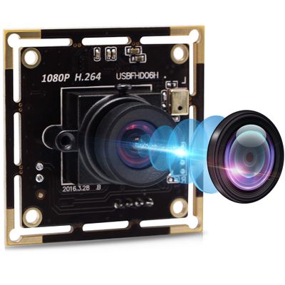 IFWATER 1080P USB Camera Module with 100 Degree No Distortion Lens,2MP Tiny USB Camera with IMX323 Sensor Mini UVC Video Webcam with Microphone,Compatible with Windows,Linux Mac OS and Raspberry Pi