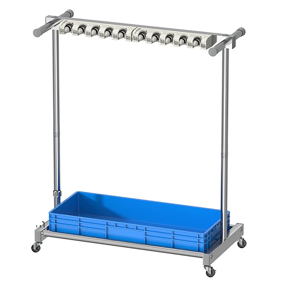 WXZX Cleaning Tool Tower Mop Holder Umbrella Stand,Broom and Mop Holder Put Wet Mops Movable Commercial Mop Rack Cleaning Tool Cart Storage for Garden Garage Organizer Mop Drain Rack