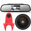 18mm lens Car Third Roof top mount brake lamp camera Brake Light Rear View Backup Camera, replacement for Crafter MAN TGE from 2017 modified transport vehicle (With 4.3 inch rearview mirror) view 1