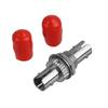 Duogalia 20 Pack Fiber Optic Coupler ST Barrel Connector ST to ST Bulkhead Fiber Coupler Simplex Singlemode & Multimode view 2