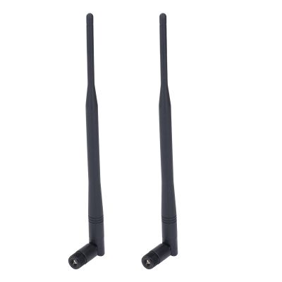 EVTSCAN 2Pcs Antenna Foldable 4G 12dbi High Gain SMA Male Head Omnidirectional for Router