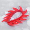 Wakauto Helmet Ponytail Sticker Helmet Mohawk Spikes Accessories Decoration Adhesive Mohawk Spikes Patch ski Accessory Braid Men and Women Pigtail view 3