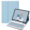 QYiiD Keyboard Case for 2021 New iPad mini 6 8.3 inch, Lightweight Smart Cover with Magnetically Detachable Keyboard for iPad mini 6th Gen 2021, Magnetic Smart Case with Pencil Holder, Blue view 1