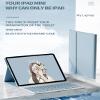QYiiD Keyboard Case for 2021 New iPad mini 6 8.3 inch, Lightweight Smart Cover with Magnetically Detachable Keyboard for iPad mini 6th Gen 2021, Magnetic Smart Case with Pencil Holder, Blue view 3