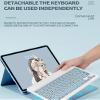 QYiiD Keyboard Case for 2021 New iPad mini 6 8.3 inch, Lightweight Smart Cover with Magnetically Detachable Keyboard for iPad mini 6th Gen 2021, Magnetic Smart Case with Pencil Holder, Blue view 4