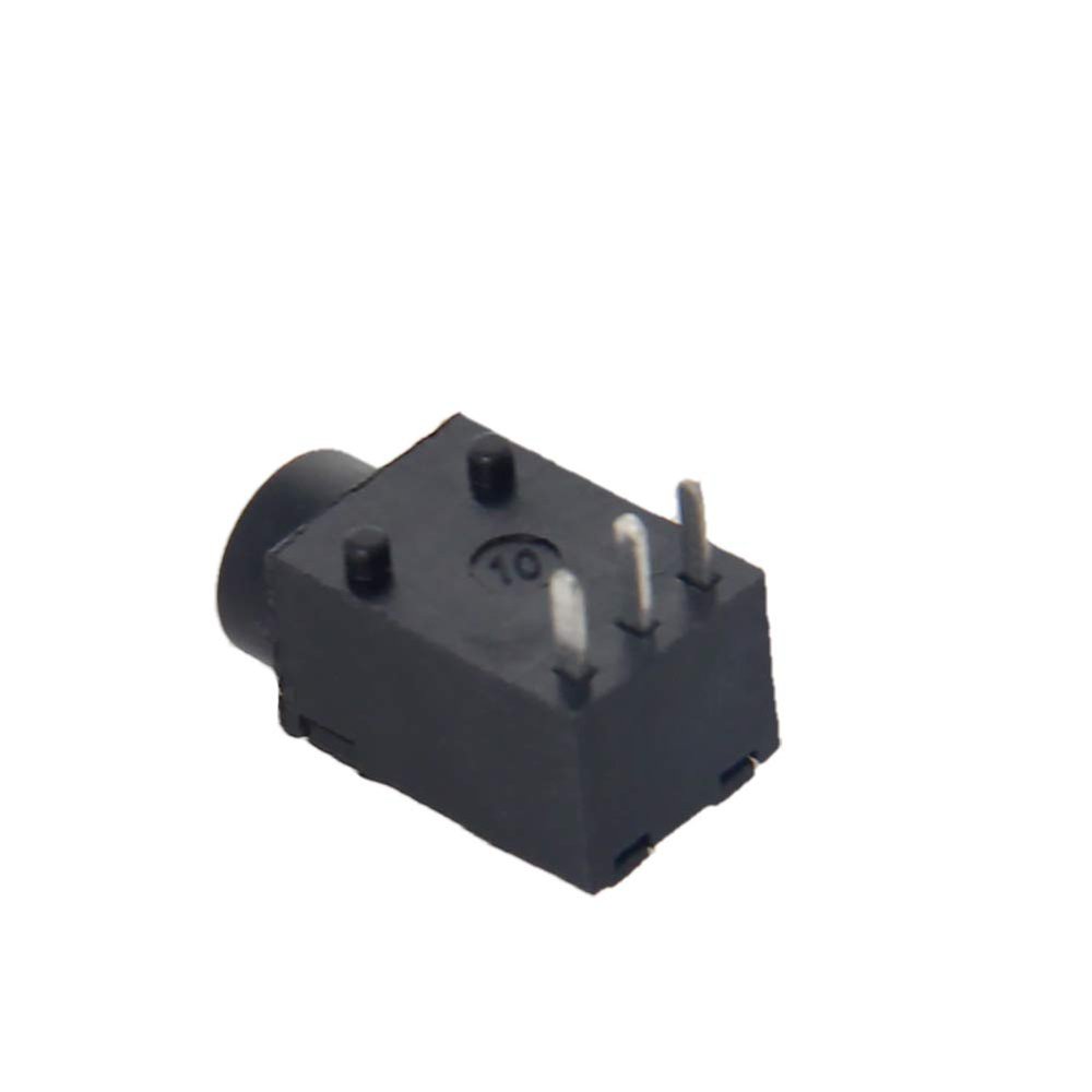 Heyiarbeit DC-003A 3.5x1.0mm DC Power Jack Plug 3 Pin Female Panel Mount Connector 20pcs