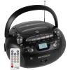 Retekess TR630 CD Cassette Player, Boombox CD Player AM FM Radio, Recording Transcription, USB, Micro SD, LCD Display, for Family view 1