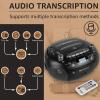 Retekess TR630 CD Cassette Player, Boombox CD Player AM FM Radio, Recording Transcription, USB, Micro SD, LCD Display, for Family view 3