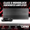 DS18 G3600.1D Car Audio Amplifier 1-Channel Class D Monoblock 3600 Watts - Remote BASS Knob Included - Compact Design Easy Installation - Extremely Powerful Amp for Vehicle Sound Systems view 2
