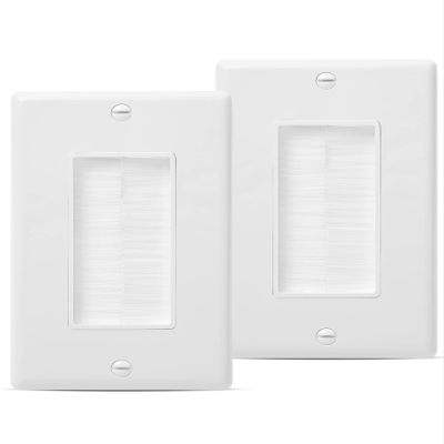 Bates Choice - single brush wall plate