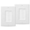 Bates Choice - single brush wall plate view 1