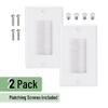 Bates Choice - single brush wall plate view 2