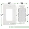 Bates Choice - single brush wall plate view 3