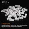 MECCANIXITY Silicone Rubber Bands Rings 100Pcs Non-Slip 15mm Dia 1mm Thick 7mm Width for Wire Cord Cable Wrapping, Bundle view 3
