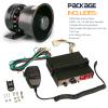 BooYu 12V 200W 9 Tones Police Warning Emergency Siren PA System [Black Steel Speaker][125-135dB][Handheld Microphone][Hands-Free][2 x 10A Switches] for Firefighter Ambulance Vehicles Truck SUV ATV UTV view 2
