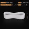 MECCANIXITY Silicone Rubber Bands Rings 200Pcs Non-slip 15mm Dia 0.7mm Thick 5mm Width for Wire Cord Cable Wrapping, Bundle view 2