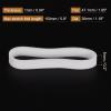 MECCANIXITY Silicone Rubber Bands Rings 100Pcs Non-Slip 30mm Dia 1mm Thick 5mm Width for Wire Cord Cable Wrapping, Bundle view 2