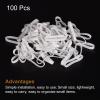 MECCANIXITY Silicone Rubber Bands Rings 100Pcs Non-Slip 30mm Dia 1mm Thick 5mm Width for Wire Cord Cable Wrapping, Bundle view 3