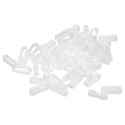 MECCANIXITY Silicone Rubber Bands Rings 100Pcs Non-slip 15mm Dia 1mm Thick 5mm Width for Wire Cord Cable Wrapping, Bundle
