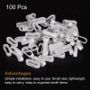 MECCANIXITY Silicone Rubber Bands Rings 100Pcs Non-slip 15mm Dia 1mm Thick 5mm Width for Wire Cord Cable Wrapping, Bundle view 3