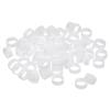 MECCANIXITY Silicone Rubber Bands Rings 100Pcs Non-Slip 12mm Dia 1mm Thick 5mm Width for Wire Cord Cable Wrapping, Bundle view 1